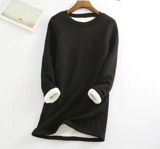 Fleeceforet sweatshirt-kjole