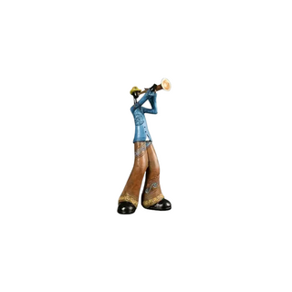 Farverig Musiker Figur Skulptur