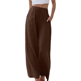 Ella Wide-Leg Hørbukser | Åndbare & Stilfulde | Perfekt til En Ubesværet Look
