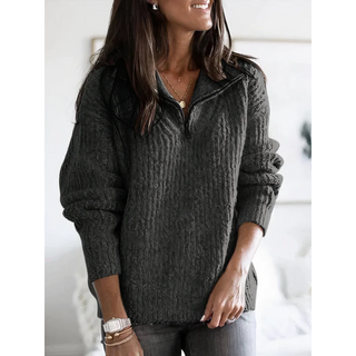 Teddy fleece zip-strik