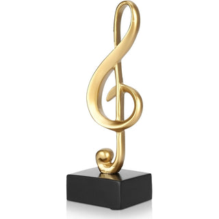 Musikalsk Treble Clef og Node Skulptur