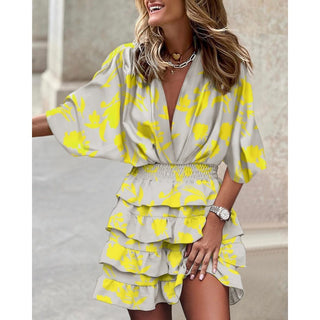 Festlig Playsuit med Flæser