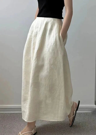 Linned Nederdel | Enkel og Elegant | Tidløs Sommerstil