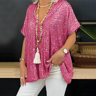 Glitrende Bluse