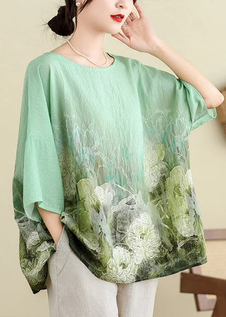 Blomstret Oversize Bluse