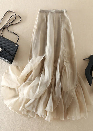 Chiffon Lagdelt Skørt
