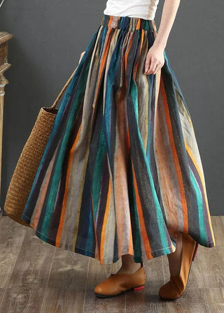 Farverig Boheme Maxinederdel