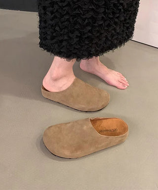 Beige Slip-On Hjemmesko