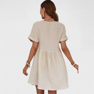Sommer kjole med broderi