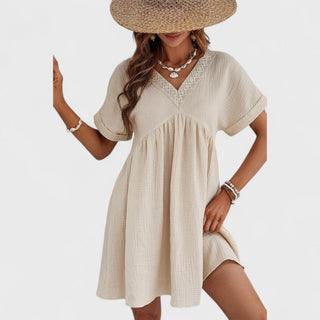 Sommer kjole med broderi