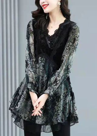Elegant Blomstret Tunika