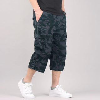Camouflage cargo shorts
