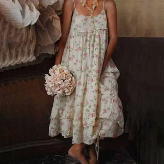Vintage Blomster Sommerkjole