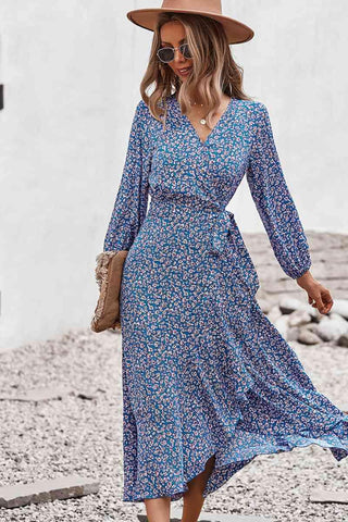 Slå-om Kjole med Blomster