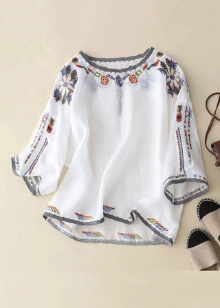 Broderet Sommerbluse