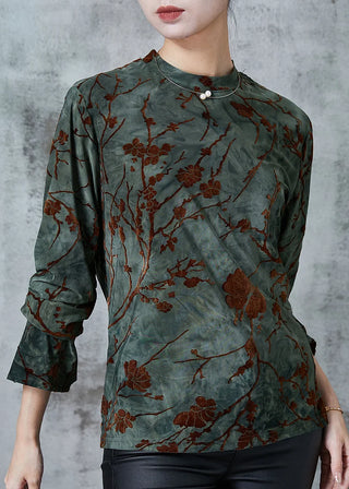 Broderet Bluse Elegant og Feminint