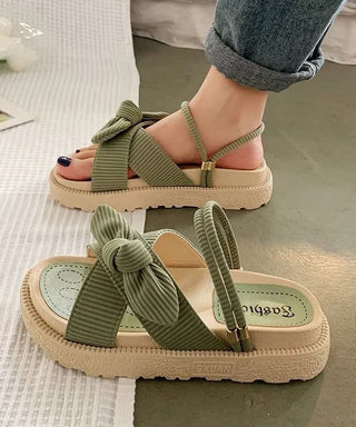 Grønne Sandaler med Knude