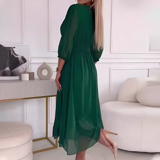 Elegant Aften Midi Kjole