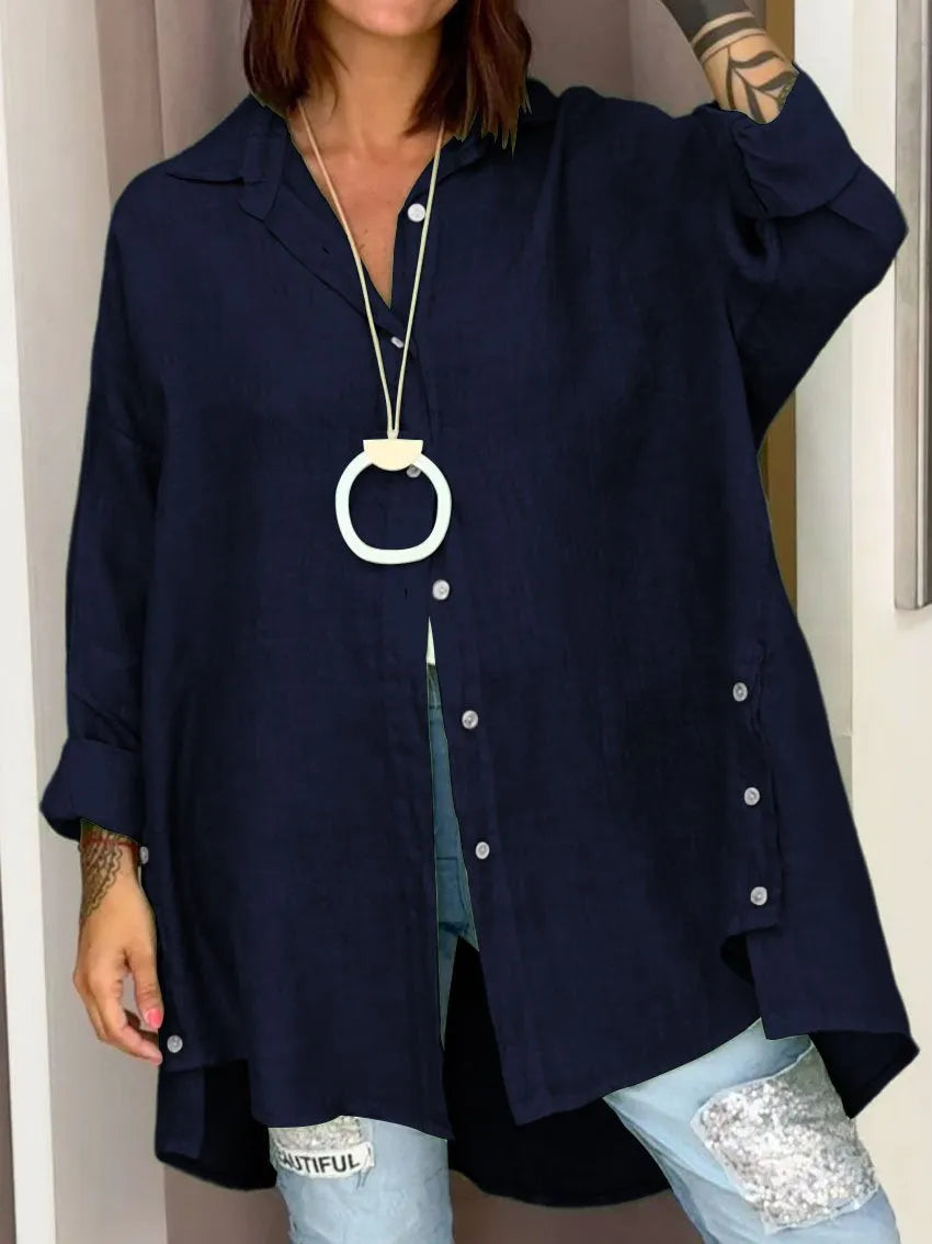 Oversized Hørskjorte | Hørblanding | Let & Elegant