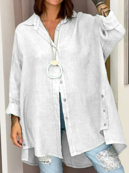 Oversized Hørskjorte | Hørblanding | Let & Elegant