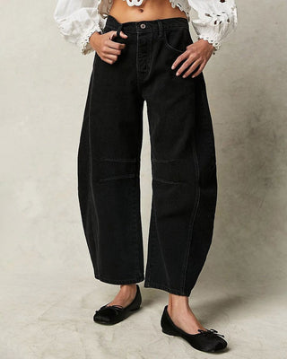 Wide Leg Jeans | Denim | Høj Talje og Afslappet Pasform