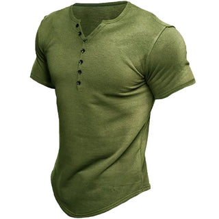 Henley T-shirt med Knapper