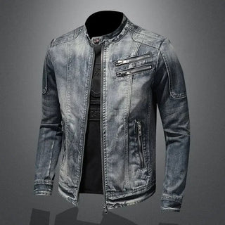 Denimlook Bikerjakke