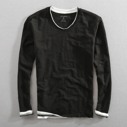 Langærmet T-shirt med Dobbelteffekt