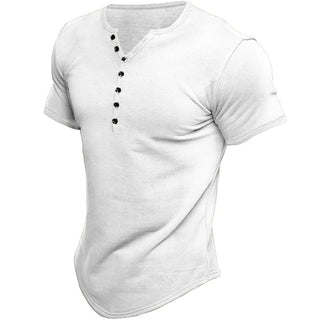 Henley T-shirt med Knapper