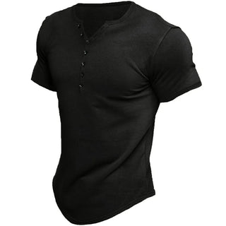 Henley T-shirt med Knapper