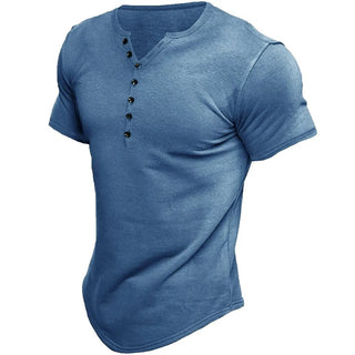 Henley T-shirt med Knapper