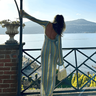 Lace Knit Maxi Dress | Summer Beach Cover | Lightweight and Boho