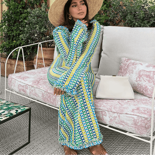 Lace Knit Maxi Dress | Summer Beach Cover | Lightweight and Boho