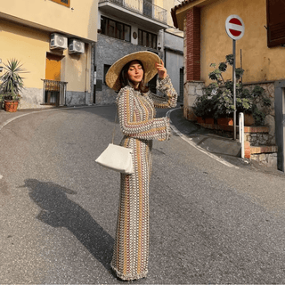 Lace Knit Maxi Dress | Summer Beach Cover | Lightweight and Boho