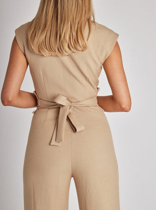 Elegant Jumpsuit med Vidde Ben
