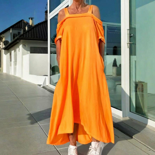 Sommerkjole med Bare Skuldre
