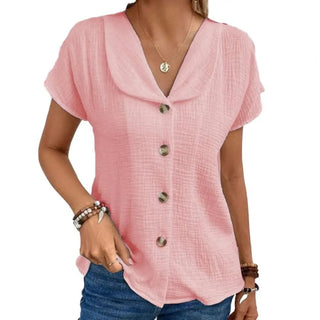 Sommerbluse med Knapper
