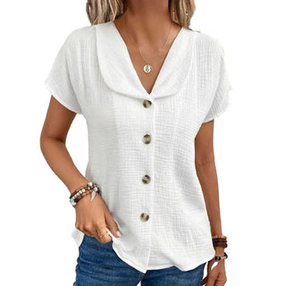 Sommerbluse med Knapper