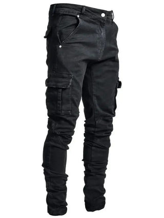 Cargo-Bukser i Lys Denim