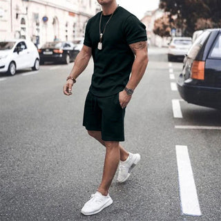 Sporty T-Shirt og Shorts Sæt