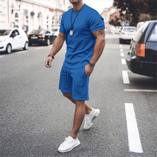 Sporty T-Shirt og Shorts Sæt