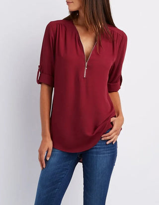 Elegant Hvid Bluse