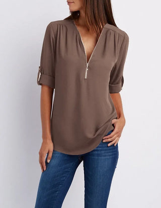 Elegant Hvid Bluse