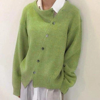 Asymmetrisk Strikcardigan