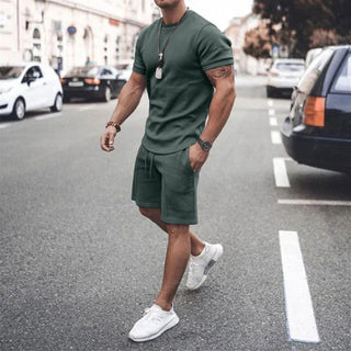 Sporty T-Shirt og Shorts Sæt