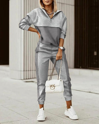 2-delt Jogging Set | Mønsterkontrast | Komfort og Stil