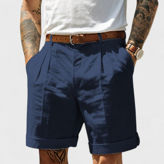 Hvide linnen shorts